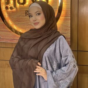 Turkish cotton crepe hijab- 2219