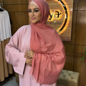 Diamond stone cotton hijab- 1120