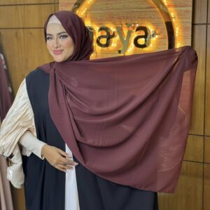 Indonesian Solid Chiffon hijab- 3218