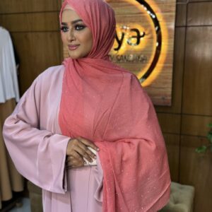 Diamond stone cotton hijab- 1122