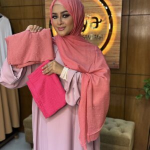 Diamond stone cotton hijab- 1123