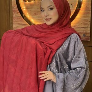 Turkish cotton crepe hijab- 2215