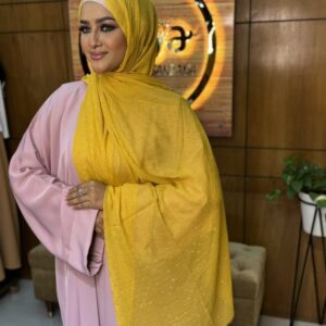 Diamond stone cotton hijab- 1118