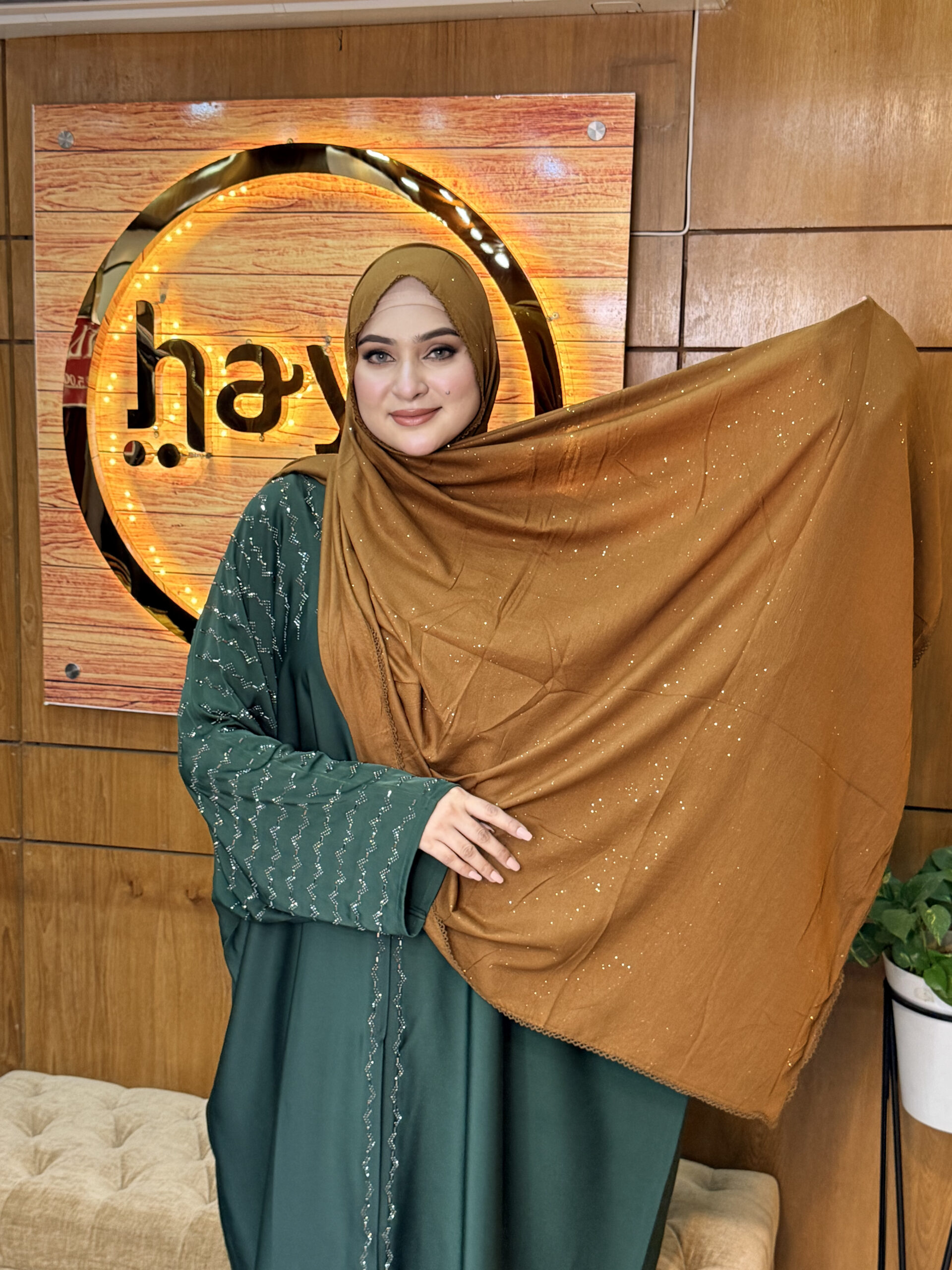 Glitter Cotton Hijab 12