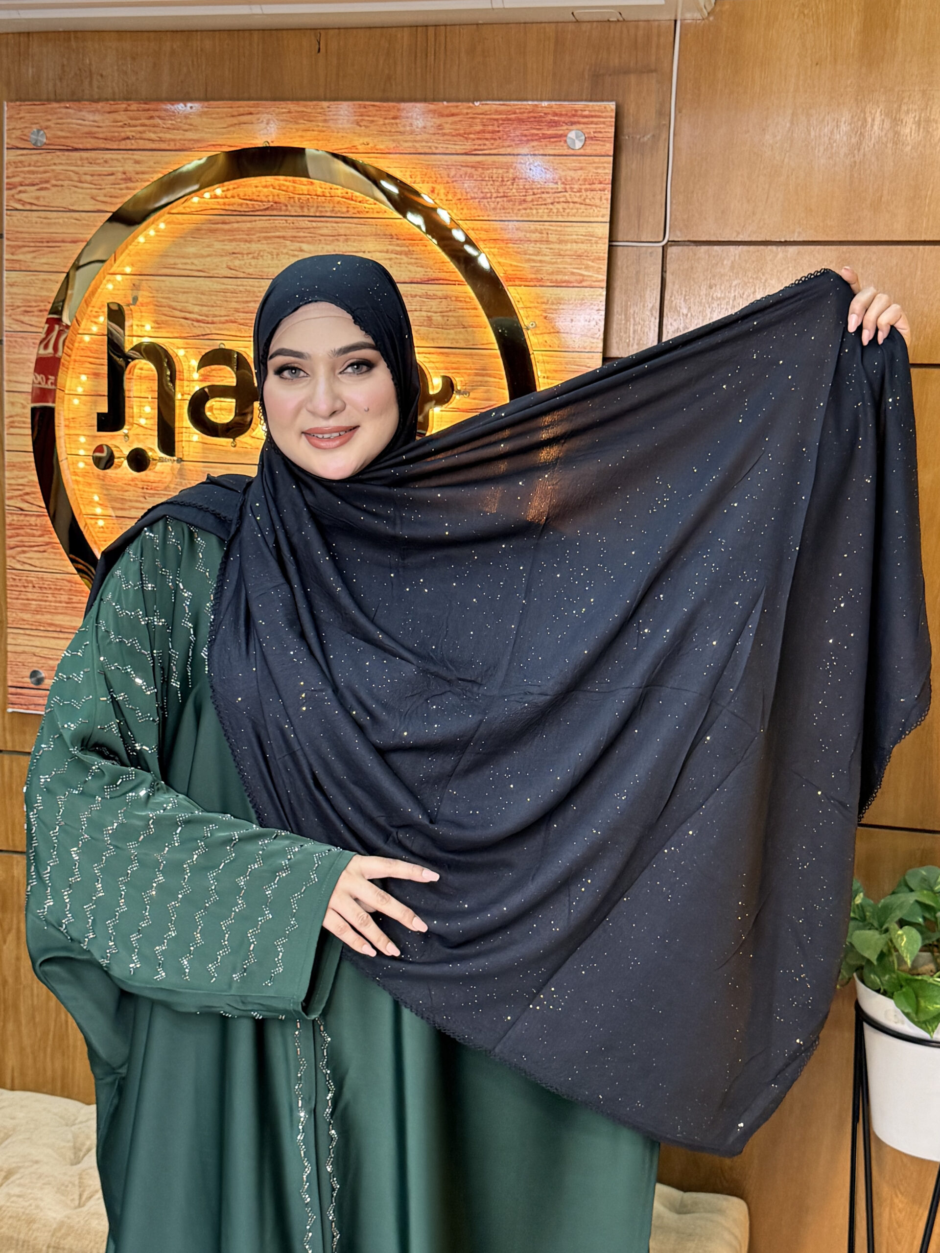 Glitter Cotton Hijab 11