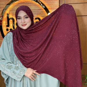 Dazzle Dot Cotton Hijab 5