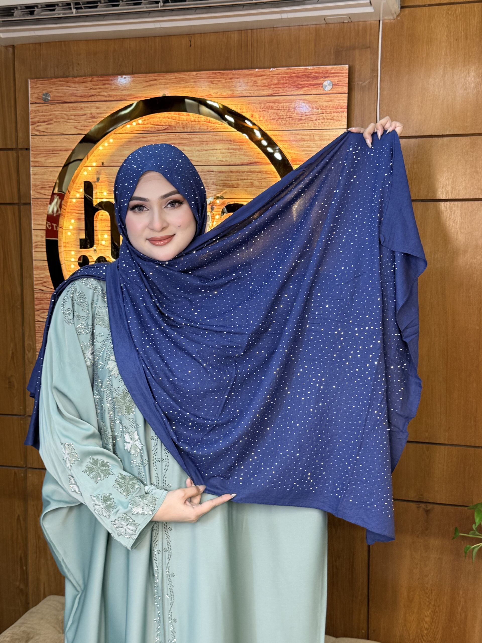 Dazzle Dot Cotton Hijab 15