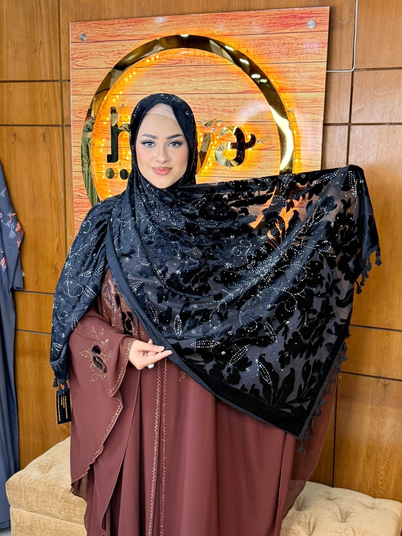 Velvet Touch Party Hijab 3