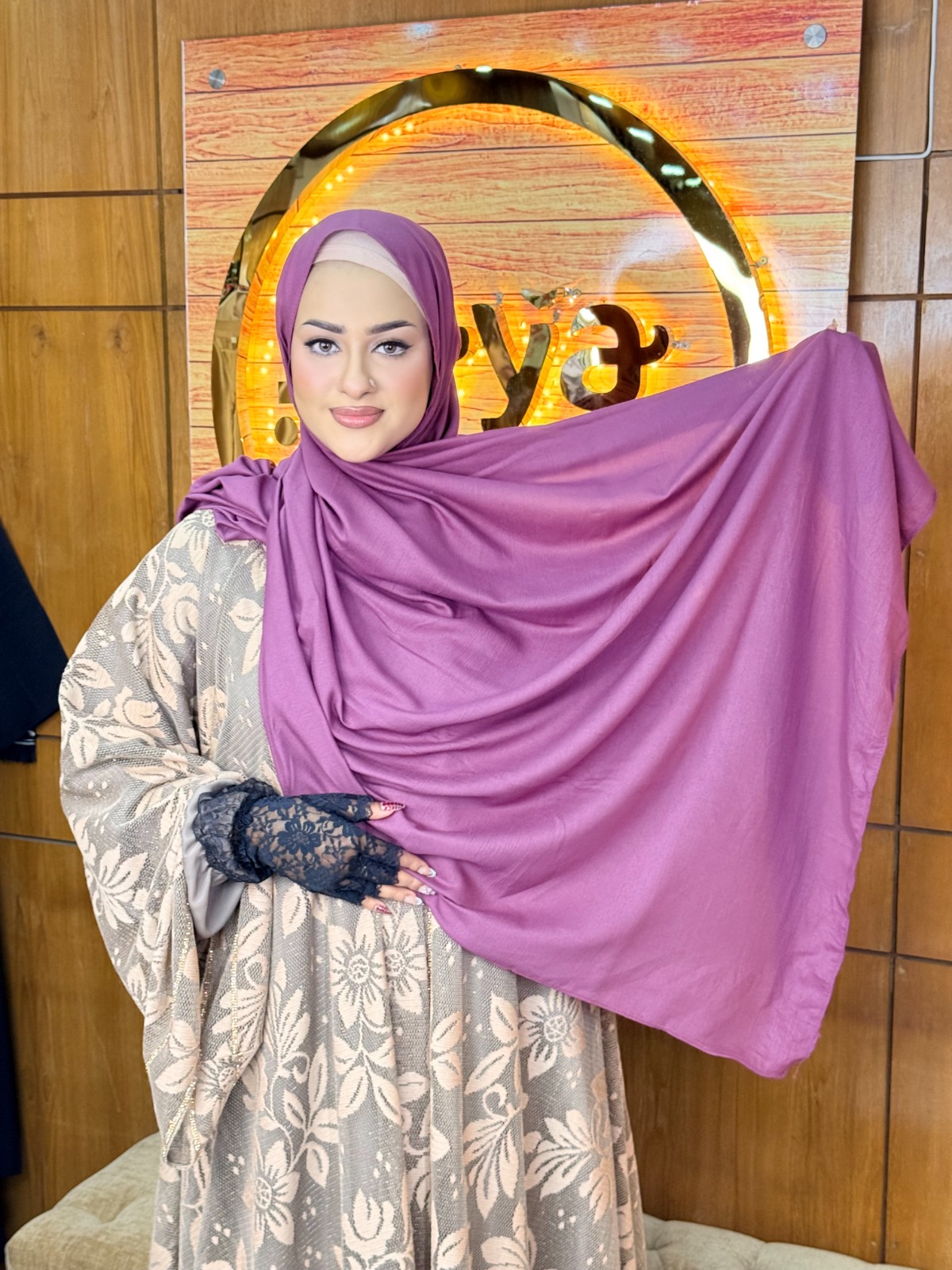Indonesian Solid Chiffon hijab- 3256