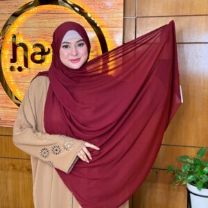 Indonesian Solid Chiffon hijab- 3228