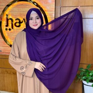 Indonesian Solid Chiffon hijab- 3227